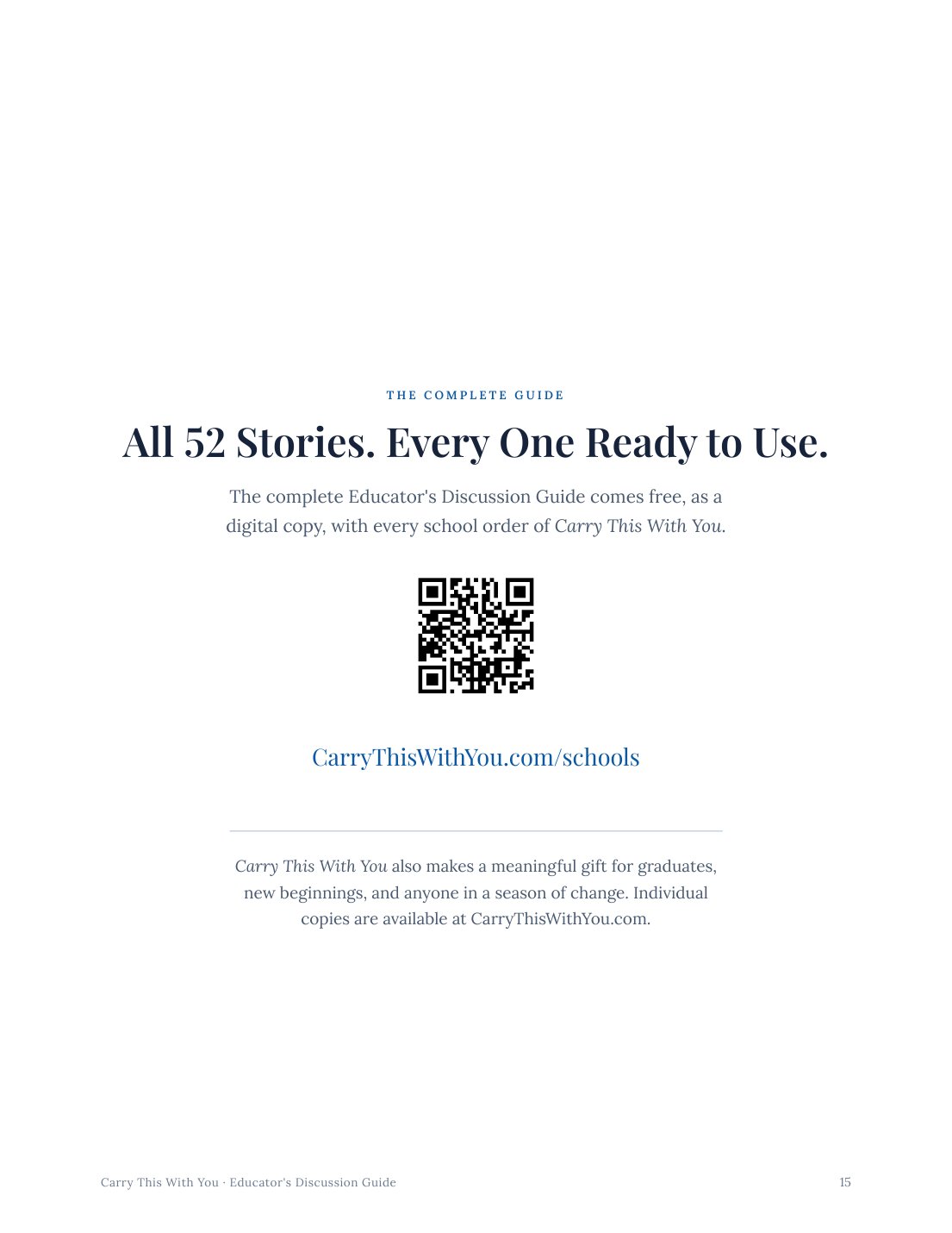 Educator's Discussion Guide, page 15